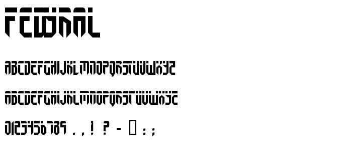 Fedyral font