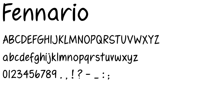 Fennario font