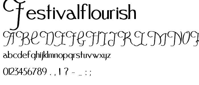 FestivalFlourish font