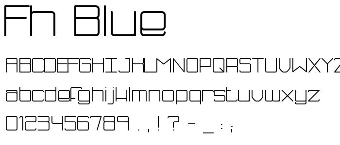 Fh_Blue font