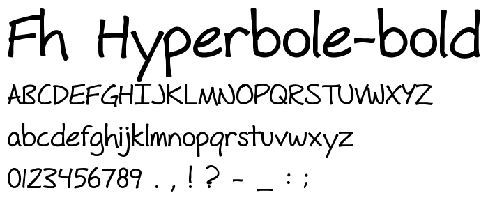 Fh_Hyperbole-Bold font