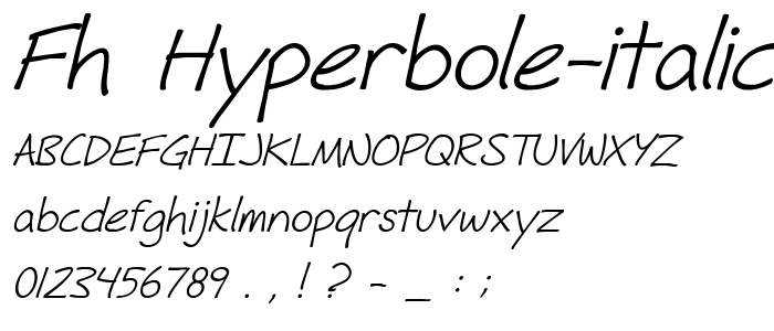 Fh_Hyperbole-Italic font