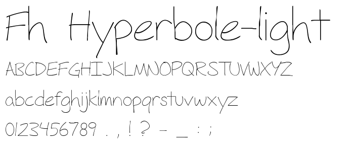 Fh_Hyperbole-Light font