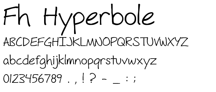 Fh_Hyperbole font