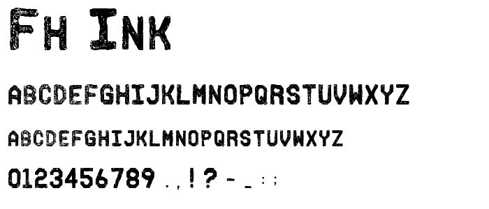 Fh_Ink font