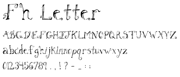 Fh_Letter font