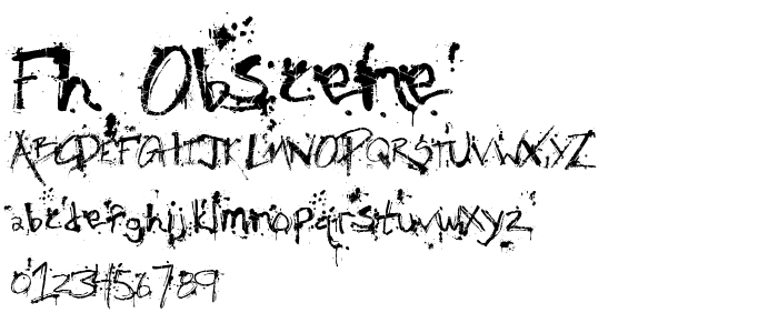 Fh_Obscene font