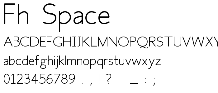 Fh_Space font