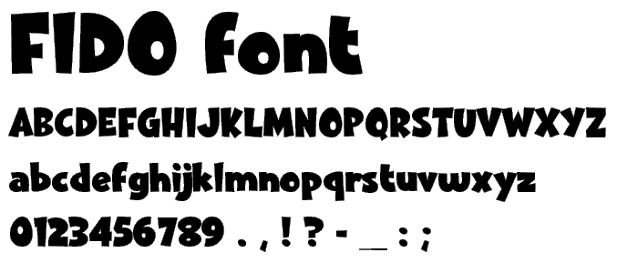 Fido font