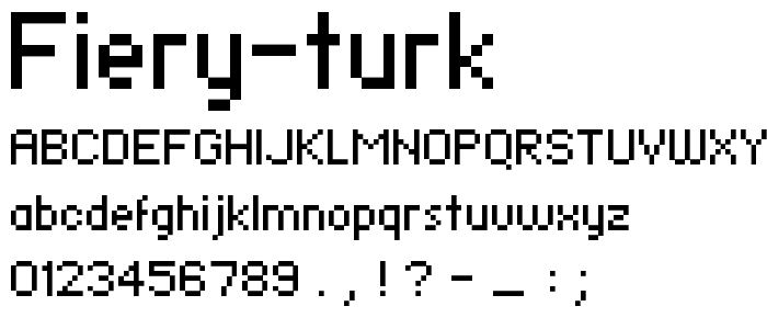 Fiery Turk font
