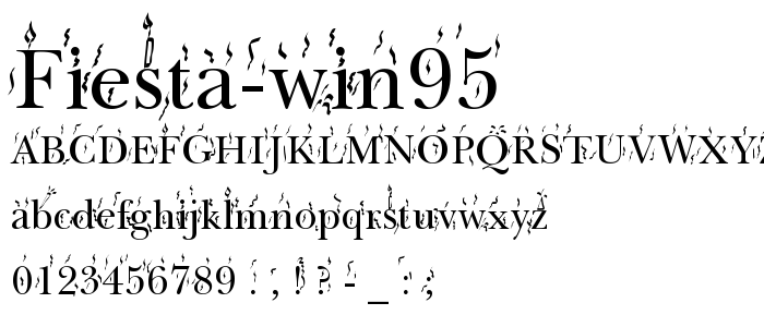 Fiesta Win95 font