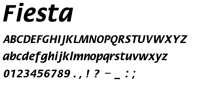 Fiesta font