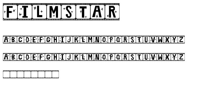 Film Star font