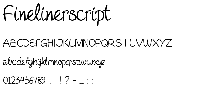 FinelinerScript font