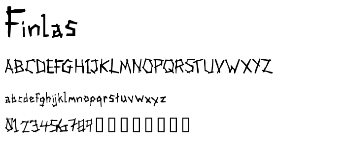 Finlas font