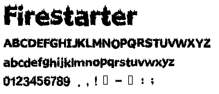 Firestarter font