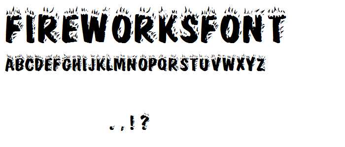 Fireworksfont font