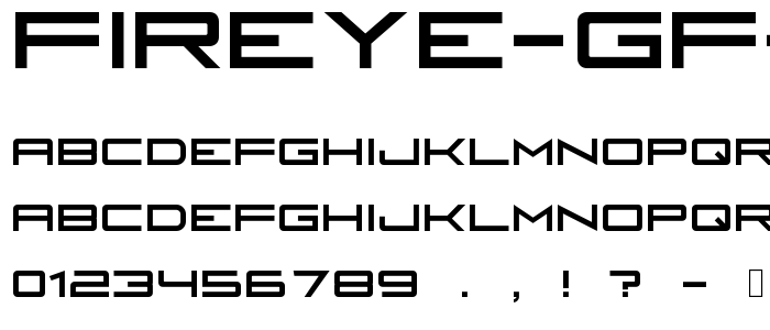 Fireye GF 3 Headline Condensed font