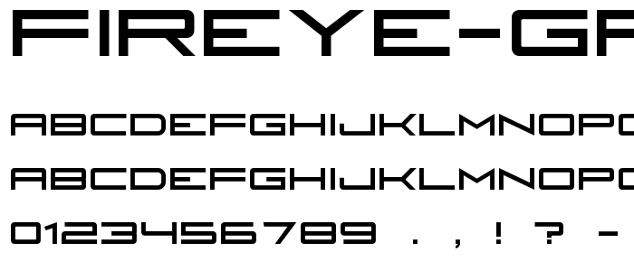 Fireye GF 3 Headline font