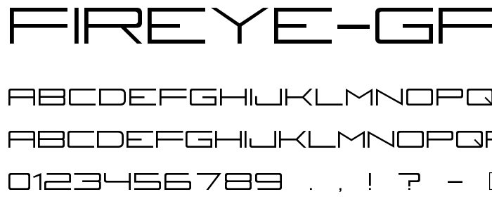 Fireye GF 3 font
