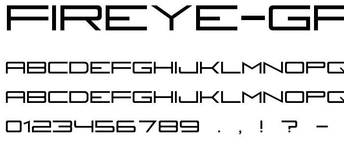 Fireye GF Bold font