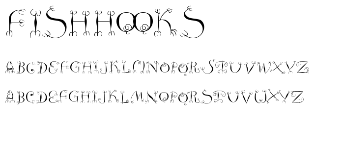 FishHooks font