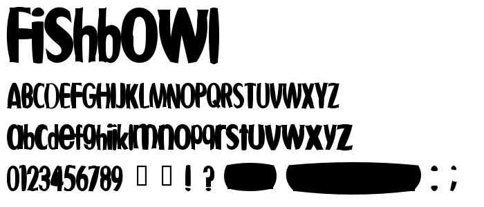 Fishbowl font