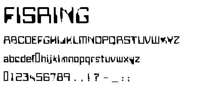 Fisring font