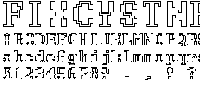 FixCystNeon font