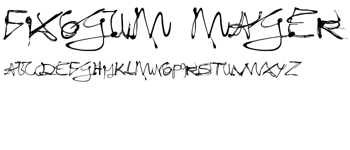 Fixogum-Mager font