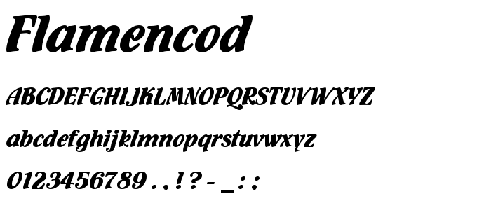 FlamencoD font