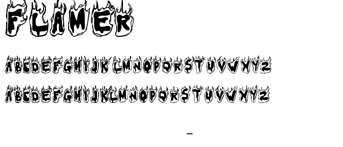 Flamer font