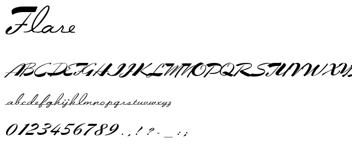 Flare font