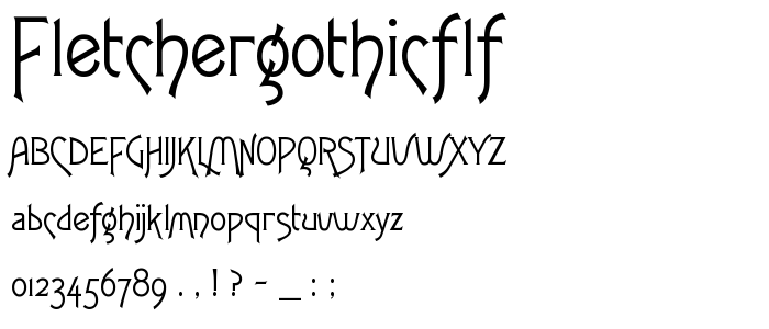 FletcherGothicFLF font
