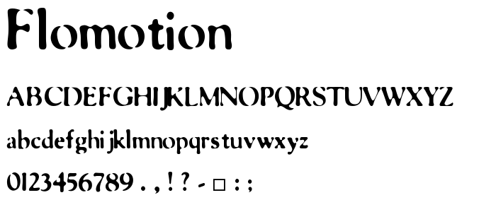 FloMotion font