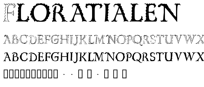 FloRaTialen font