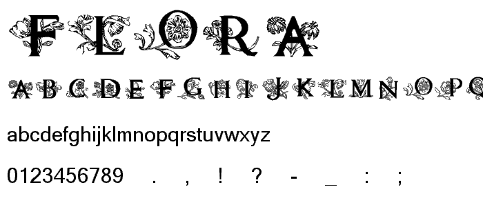 Flora1 font