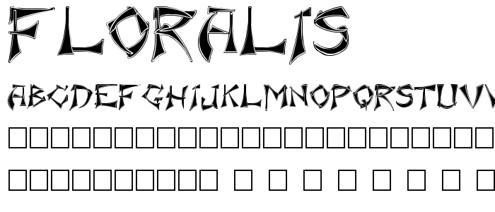 Floralis font