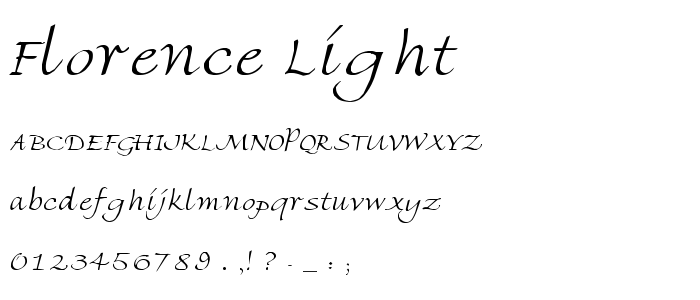 Florence-Light font
