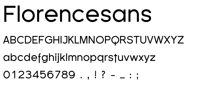 Florencesans font