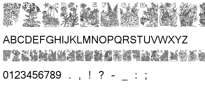 Flower and Fairy Alphabet font