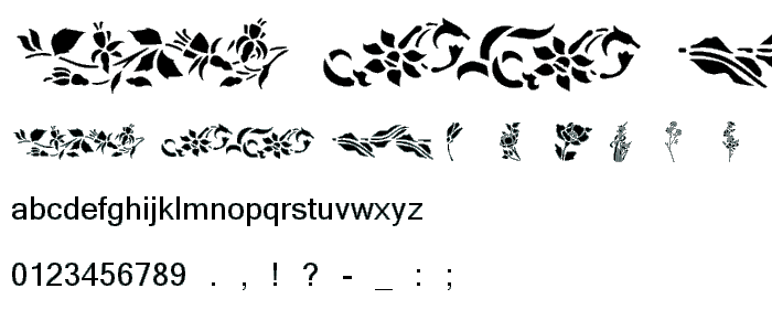 Flowers2 font