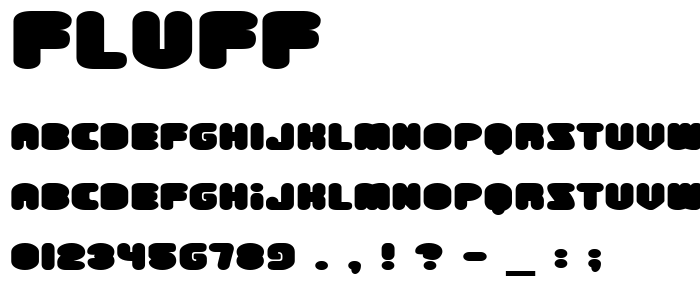 Fluff font