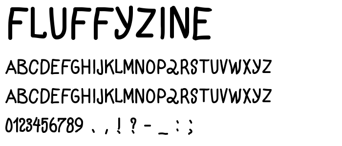 FluffyZine font