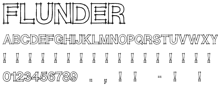 Flunder font