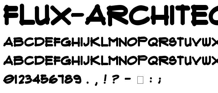 Flux Architect Bold font