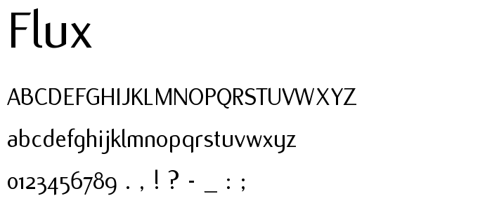 Flux font