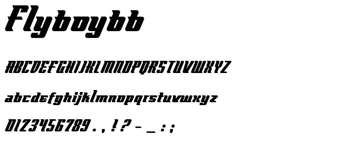 FlyboyBB font