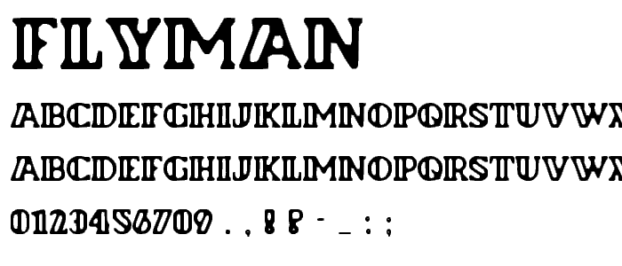 Flyman font