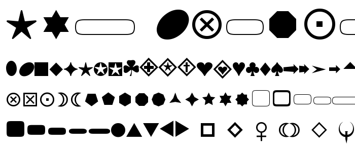 FnT_BasicShapes1 font